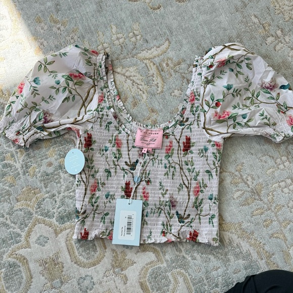 Hill house Aiko top size M Diane Hill artist series grand millennial - Picture 4 of 5